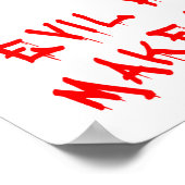 悪い陰謀のおもしろいポスター ポスター (角)