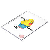 悪い雰囲気のみ、かわいい漫画カップケーキ ノートブック (左側)