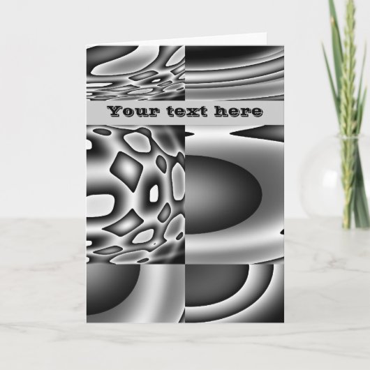 悪い顔のカスタムグリーティングカード カード (正面)