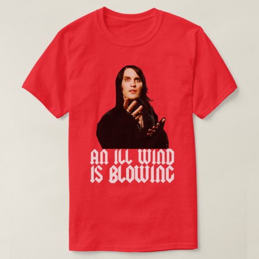 悪い風が吹ある Tシャツ (デザイン正面)