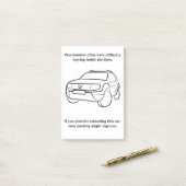 悪い駐車仕事 ポストイット (デスク上)