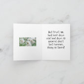 "悪い髪の日がおもしろい起こ気にる"（友人） カード (内部)