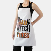 悪い魔女の雰囲気 ヴィンテージ ハロウィン Tシャツ デザイン 1 エプロン (インサイチュ)