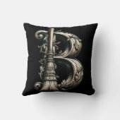 悪い魔女ウィッチブルームレターBカスタムイニシャル クッション (裏面)