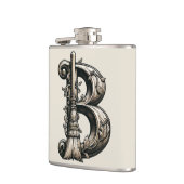 悪い魔女ウィッチブルームレターBカスタムイニシャル フラスク (左)