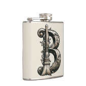 悪い魔女ウィッチブルームレターBカスタムイニシャル フラスク (右)