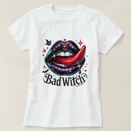 悪い魔女セクシー口 Tシャツ