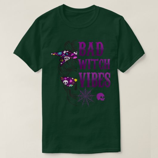 悪い魔女バイブハロウィーン Tシャツ (デザイン正面)