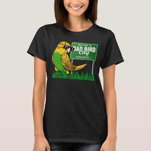 悪い鳥の街へようこそイエローブジーブッダージーガ Tシャツ (正面)