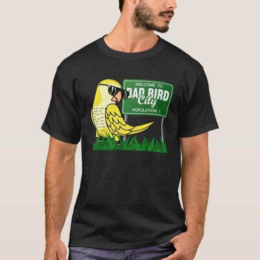 悪い鳥の街へようこそ黄色のルティーノ修道士パラ Tシャツ (正面)