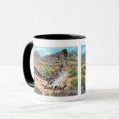 「悪い鳥」ロードランナーとココペリ・ニューメキシコ・マグ マグカップ (正面左)