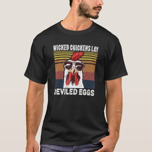 悪い鶏が卵を食う衣装ハロウィーンを飾る Tシャツ (正面)