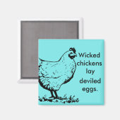 悪い鶏 マグネット (正面/裏面)