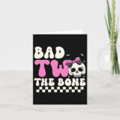 悪い2つの骨2番目の誕生日の女の子の不気味誕生田 カード (正面)
