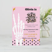 悪い2つ骨の2番目の誕生日の招待 招待状 (スタンド正面)