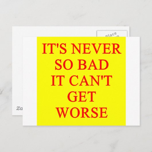 悪い ポストカード (正面/裏面)