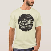 悪い、良いために。ナチュラル・コットンオーガニックで Tシャツ (正面)