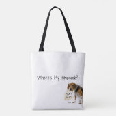 悪おもしろいい犬の子犬の私はそれを行わなかったトート本バッグ トートバッグ (裏面)