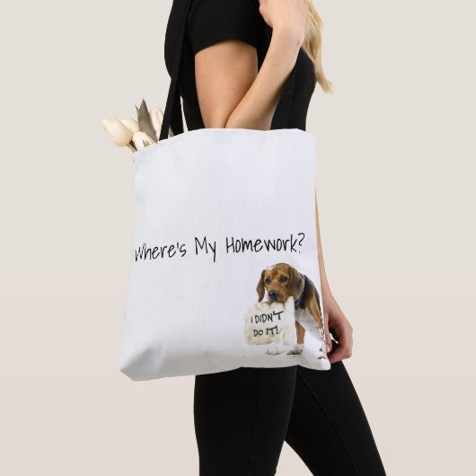 悪おもしろいい犬の子犬の私はそれを行わなかったトート本バッグ トートバッグ (クローズアップ)