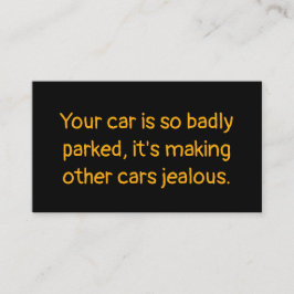 悪おもしろいい駐車場 コーリングカード