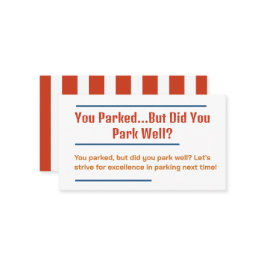 悪おもしろいい駐車場 名刺