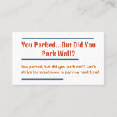 悪おもしろいい駐車場 名刺 (正面)