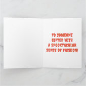 悪おもしろいくないゴアの巨乳のかわいいカボチャ カード (内部)