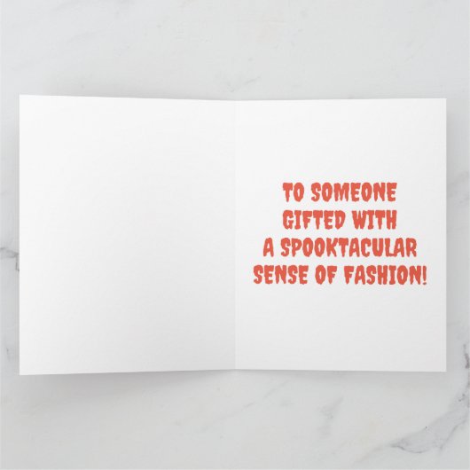 悪おもしろいくないゴアの巨乳のかわいいカボチャ カード (内部)