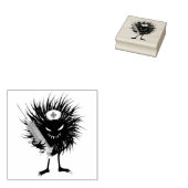 悪おもしろいキャラクターナースシリンジゴシック ラバースタンプ (押印)