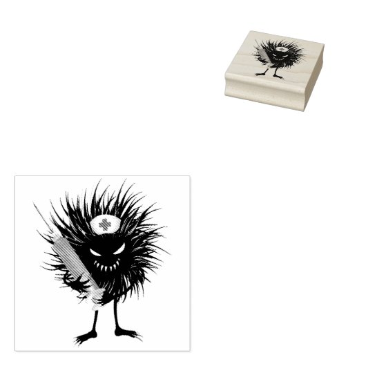 悪おもしろいキャラクターナースシリンジゴシック ラバースタンプ (押印)