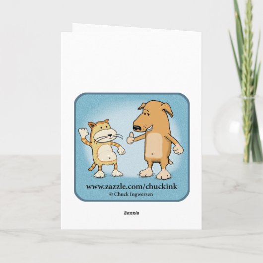 悪おもしろい事子猫計画攻撃誕生日 カード (裏面)