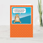 悪おもしろい事子猫計画攻撃誕生日 カード (正面)