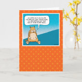 悪おもしろい事子猫計画攻撃誕生日 カード (黄色い花)