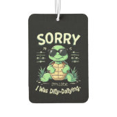 悪おもしろい意レトロ美学で亀に遅刻 カーエアーフレッシュナー (裏面)