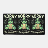 悪おもしろい意レトロ美学で亀に遅刻 デスクマット (正面)