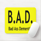 悪おもしろい認知症の忘れ深いタイポグラフィ マウスパッド (マウス)