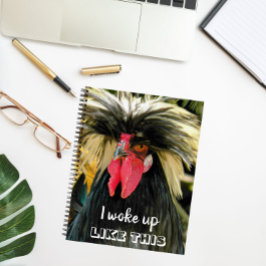 悪おもしろい髪デイチキンミーム ノートブック