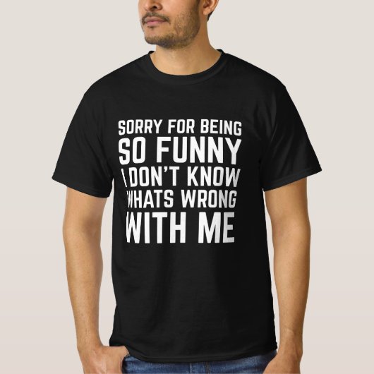 悪かったおもしろい Tシャツ (正面)