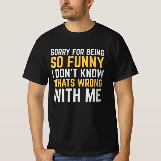 悪かったおもしろい Tシャツ (正面)
