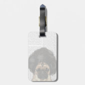 悪かつらでパグをする ラゲッジタグ (裏面縦)