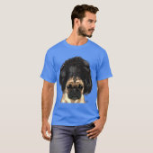 悪かつらでパグをする Tシャツ (正面フル)