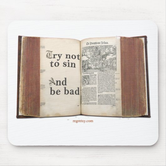 悪くないが罪を犯し、ない試み マウスパッド (正面)