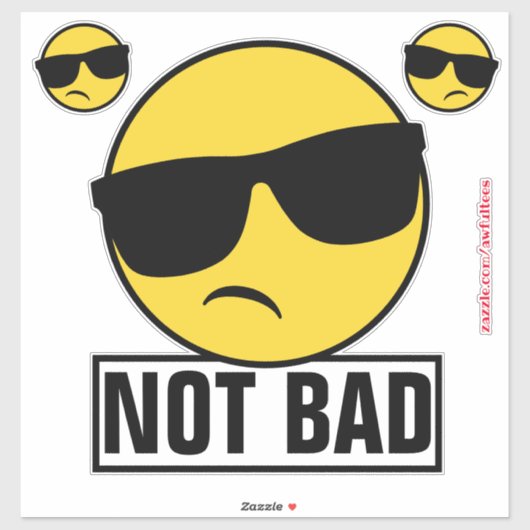 悪くない絵文字 シール (シート)