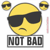 悪くない絵文字 シール (正面)