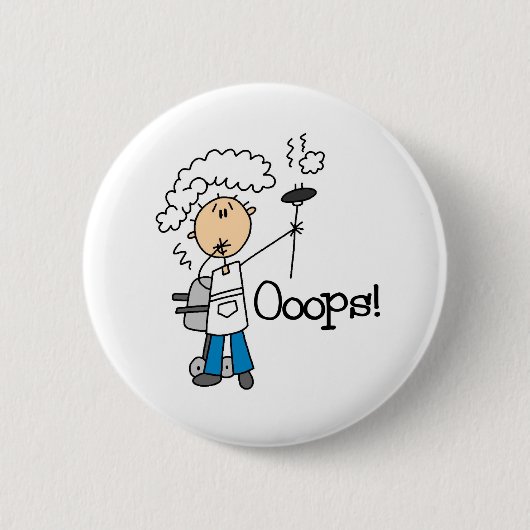 悪くなるBBQ 缶バッジ (正面)