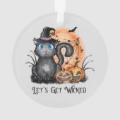 悪くなろう |黒い魔女猫 オーナメント (裏面)