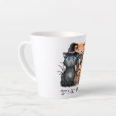 悪くなろう |黒い魔女猫 カフェラテマグ (左アングル)