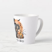 悪くなろう |黒い魔女猫 カフェラテマグ (右アングル)