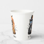 悪くなろう |黒い魔女猫 紙コップ (右)