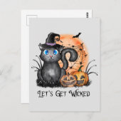 悪くなろう |黒い魔女 ポストカード (正面/裏面)